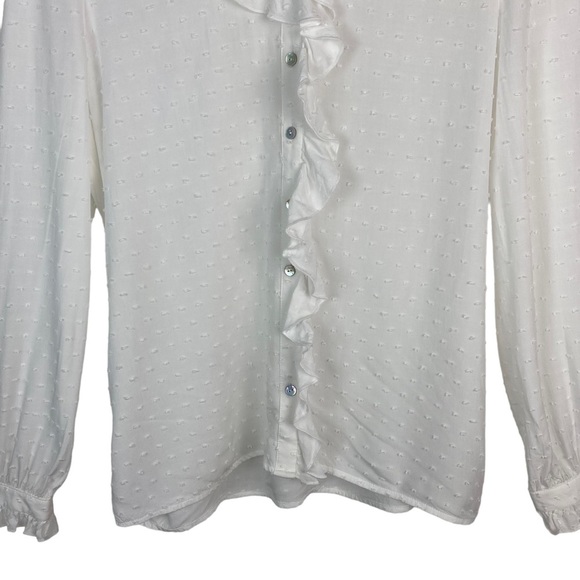 Sundance White Ruffle Blouse - Picture 10 of 13